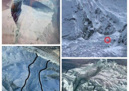 برج یخی عظیم معلق  اورست فرو ریخت