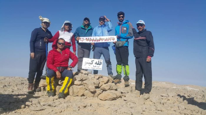 گزارش صعود به قله کینو بام استان خوزستان توسط هیات کوهنوردی و صعود های ورزشی شهرستان اندیکا