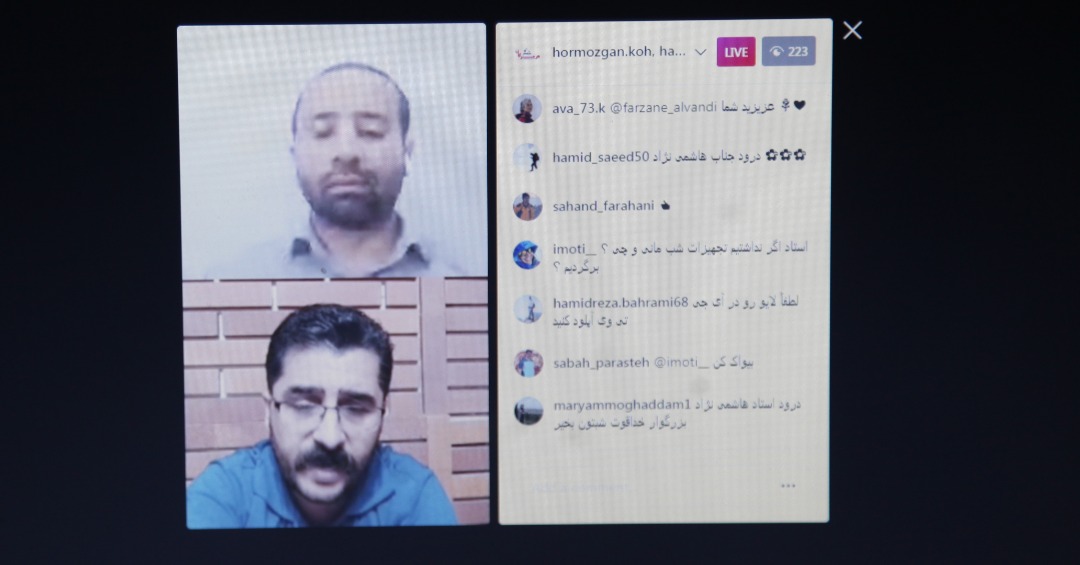 گفتگوی زنده در صفحه اینستاگرام هیات کوهنوردی استان هرمزگان با موضوع ” اهمیت هواشناسی در کوهنوردی “
