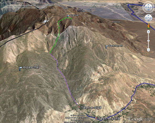 گزارش صعود قله شاهوار تا ارتفاع ۳۶۵۰ متر ۹۸/۱/۱۵