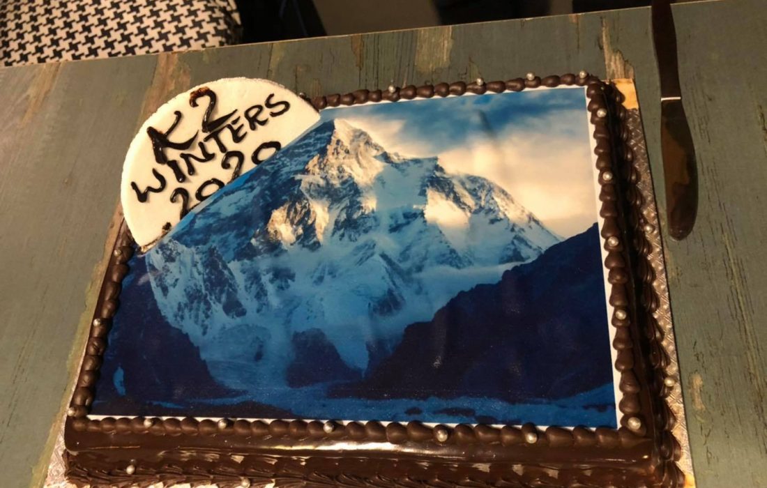 کیک صعود زمستانی K2، تصویر از مینگما جی