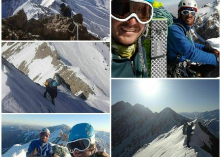پیمایش کامل زمستانه خط الرس اشترانکوه توسط دو کوهنورد استان مرکزی