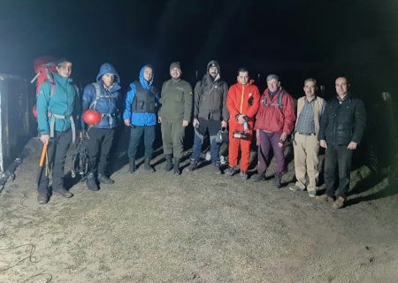 عملیات شبانه نجات بر روی یخچال غربی قله دیه گاه
