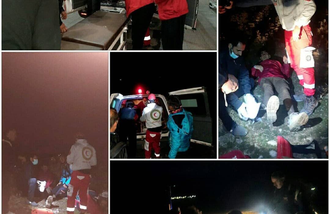 سقوط فردی ۳۷ ساله در ارتفاعات دهستان چله بخش مرکزی