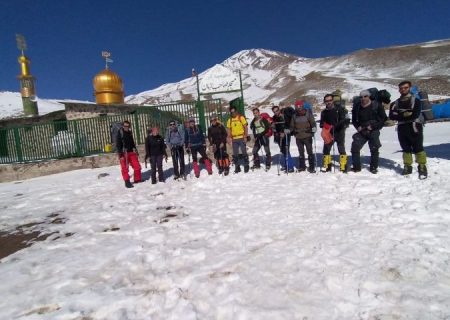 گزارش برنامه صعود تیم منتخب استان البرز به قله دماوند بهمن ۹۹