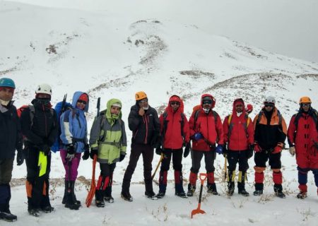 کوهنوردان هرمزگانی دوره آموزشی نجات در برف (بهمن شناسی) را گذراندند
