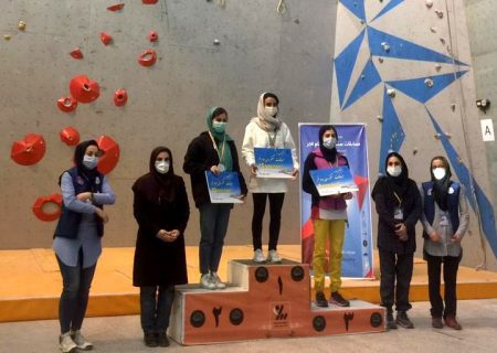 نفرات برتر بیستمین دوره مسابقات سنگ نوردی جام فجر در بخش زنان ماده «سرطناب»