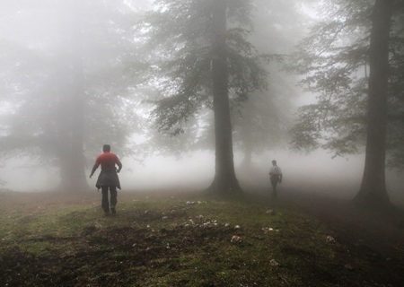 نجات ۲ کوهنورد گم شده در ارتفاعات قلعه ماران در شهرستان رامیان