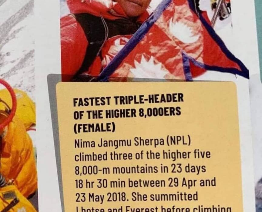 رکورددار زنان در صعود سه قله لوتسه، اورست و کانچن‌چونگا