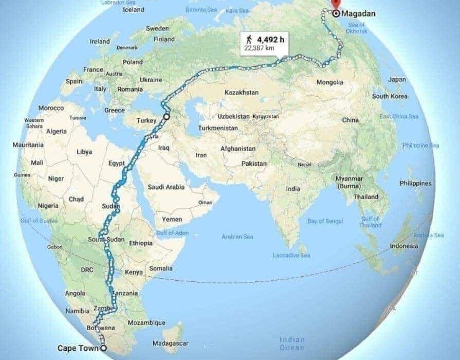 طولانی ترین پیاده روی در جهان