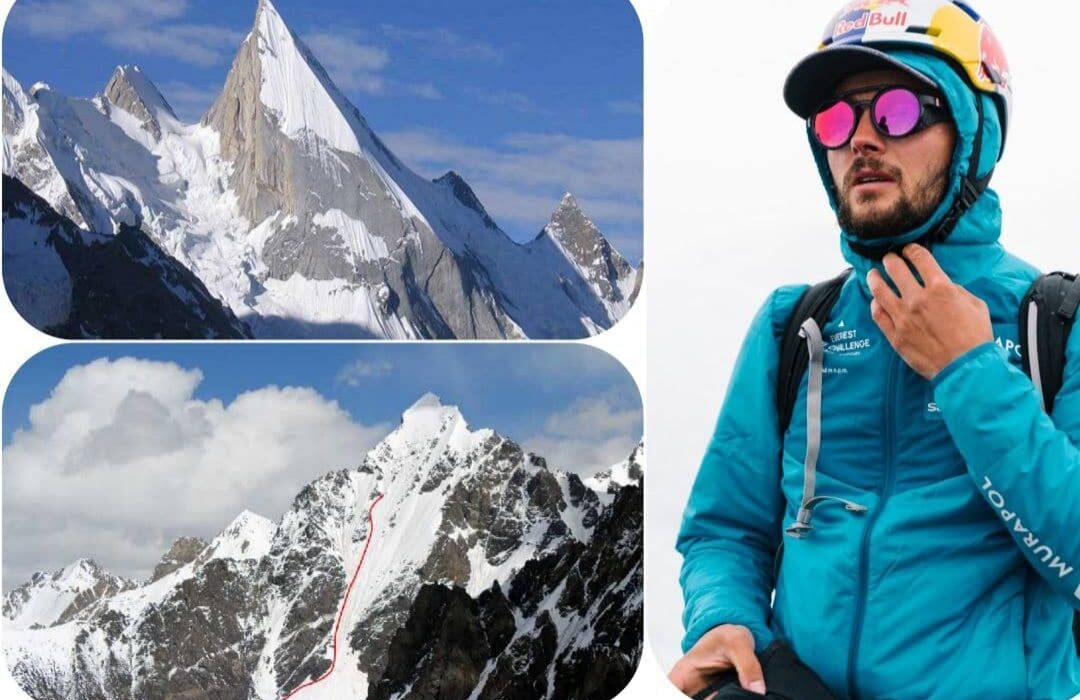 کوه‌نورد لهستانی با هدف اسکی از قلل لیلاپیک و یواش‌سار۲