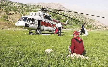 امداد رسانی به عشایر در منطقه کوهستانی گرین