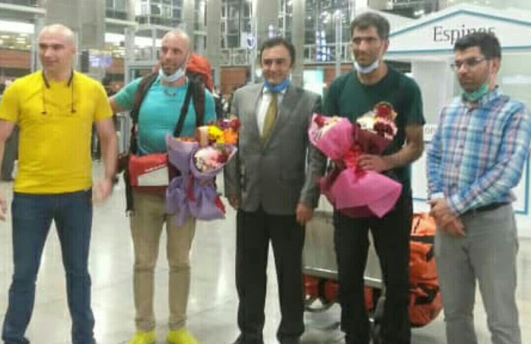 ورود امین دهقان به فرودگاه شهید بهشتی اصفهان