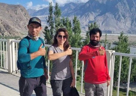 کوهنوردان پاکستانی در راه صعود گاشربروم۲