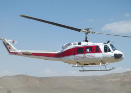 نجات یک زن در ارتفاعات جام سهند با ۱۵ ساعت عملیات شبانه و پرواز بالگرد هلال احمر
