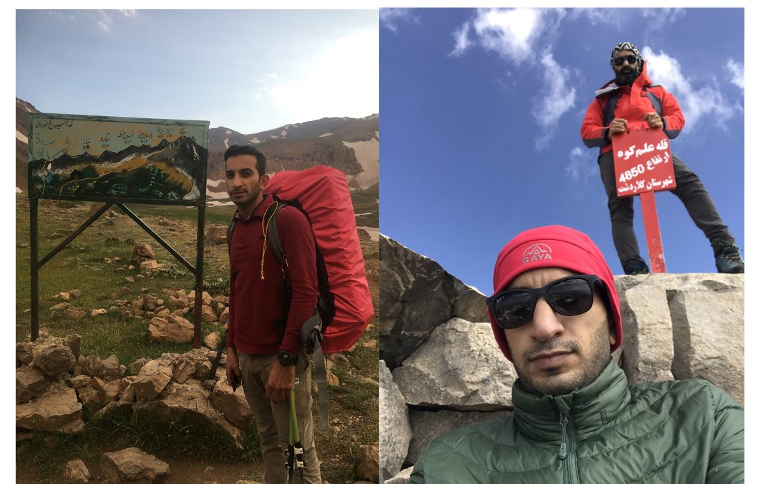 صعود دو نفر از اعضا باشگاه آرمین بندرعباس به دومین قله بلند ایران (علم کوه)