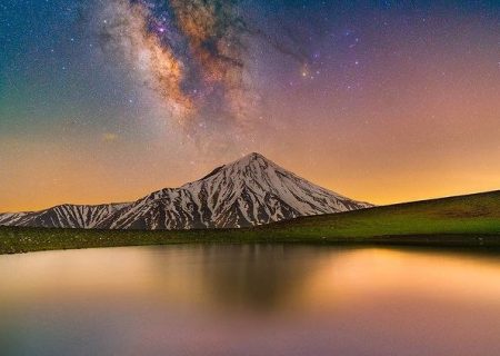 کهکشان راه شیری بر فراز بام ایران