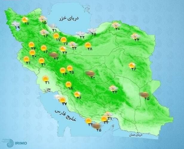 باد شدید و رگبار باران در چند استان