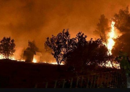 شدید شدن آتش سوزی جنگل‌های کوه “نیر” شهرستان بویراحمد/ کمک نیاز داریم