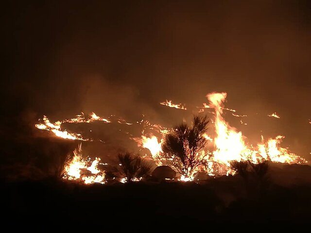 آتش کوه دراک شیراز خاموش شد