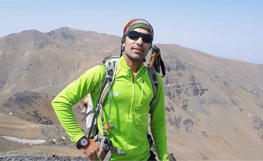 کوهنورد ایرانی در راه تلاش بر روی ماناسلو