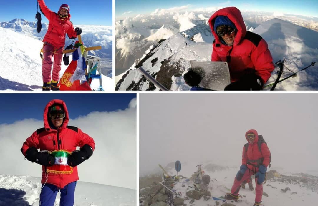یک قله تا پیوستن اولین بانوی کشور به نشان پلنگ برفی