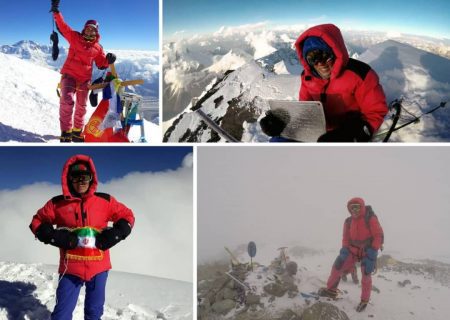 یک قله تا پیوستن اولین بانوی کشور به نشان پلنگ برفی