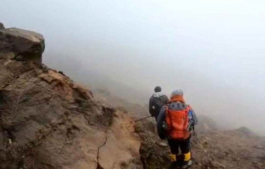  گزارش حادثه مفقود شدن کوهنوردان تهرانی در قله ریزان