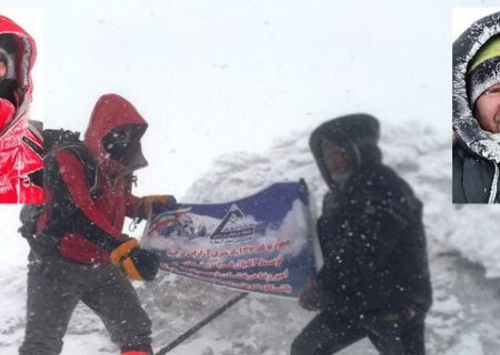 صعود دو کوهنورد آستارا به قله ۵۱۳۷ متری آرارات ترکیه