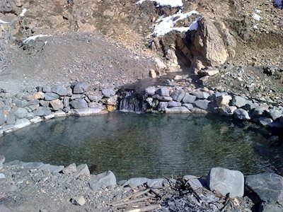 چشمه آبگرم روستای دلیر، چالوس