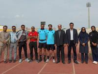 بازدید مدیر کل ورزش و جوانان استان بوشهر از اردوی تیم ملی دو ومیدانی در بوشهر