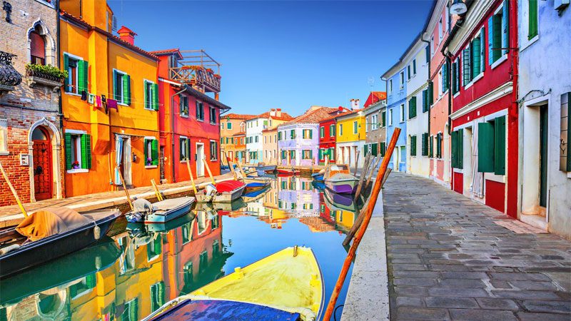 ایتالیا، دهکده رنگارنگ بورانو