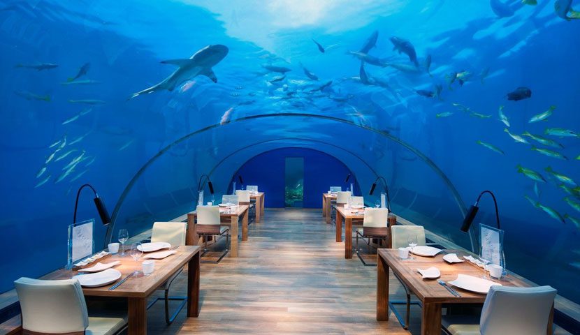 رستوران زیر دریا، جزیره رنگالی در کونراد مالدیو