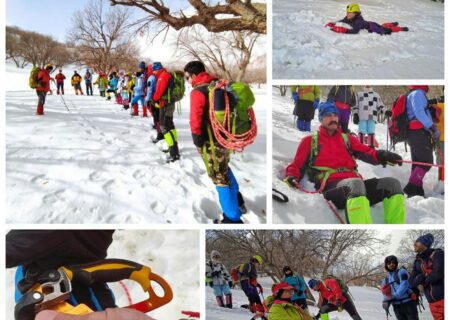 آموزش کوهنوردی در برف برای ماجراجویان ایلامی