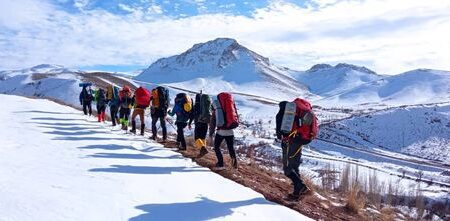 برگزاری اردوی هیمالیا نوردی شمال غرب کشور در قله آق داغ زنجان
