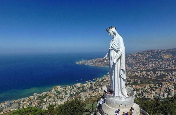 لبنان/ بیروت/ حریصا/ مجسمه مریم مقدس