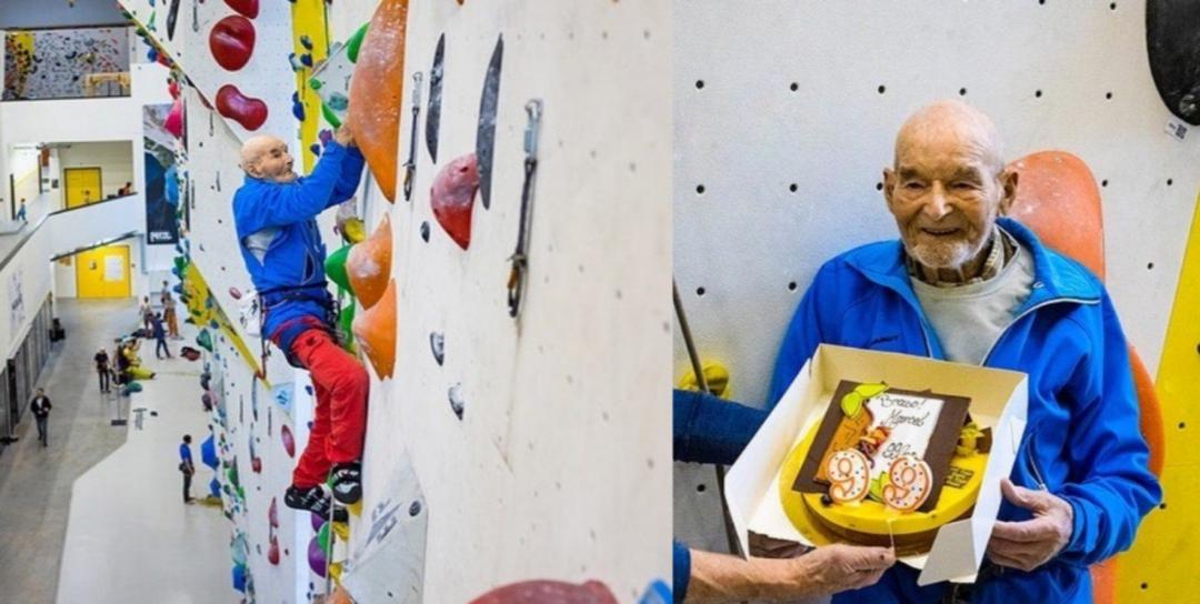 جشن تولد ۹۹ سالگی با سنگنوردی و صعود