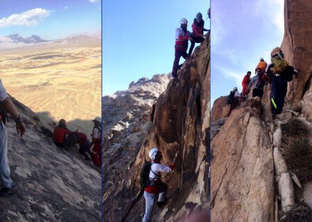 نجات ۸ کوهنورد از ارتفاعات کوه ارنان در استان یزد