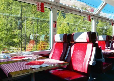 سفر با قطار پانورامیک در سوئیس زیبا