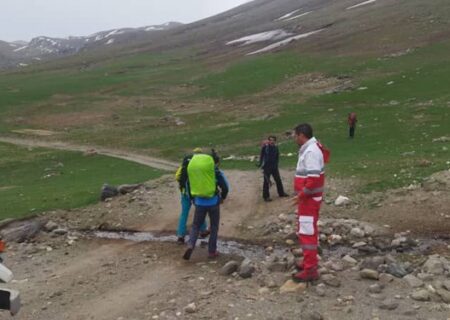 نجات مرد ۴۳ ساله از دامنه‌های کوه سبلان اردبیل