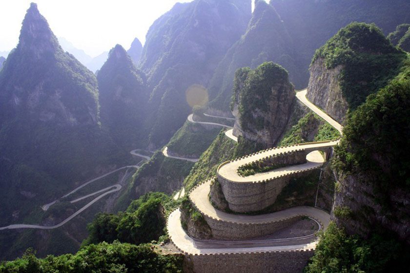 جاده ای زیبا در چین