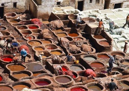مراکش/کارگاه چرم سازی شهر فاس