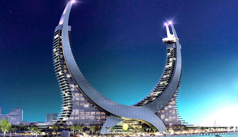 برج زیبای کاتارا در قطر