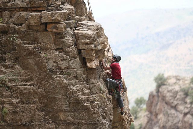 گشایش تاکنون ۴۷ مسیر در صخره ۴۵۰ متری این رقابتها