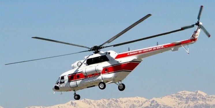 امدادهوایی کوهنورد حادثه دیده در ارتفاعات بلده  شهرستان نور