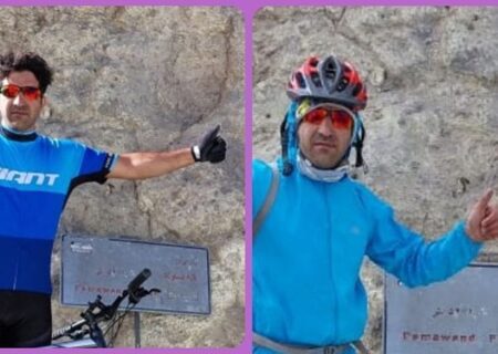 دوچرخه سوار نیشابوری رکورد صعود یک روزه بربام ایران را از آن خود کرد