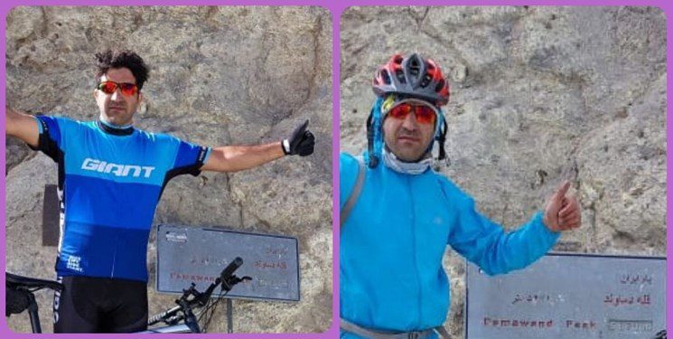 دوچرخه سوار نیشابوری رکورد صعود یک روزه بربام ایران را از آن خود کرد