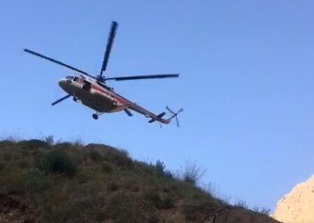 کوهنورد مصدوم بلده مازندران با بالگرد به مراکز درمانی منتقل شد