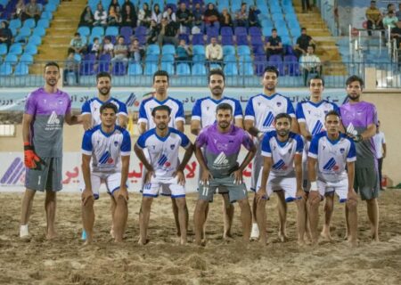 تیم فوتبال ساحلی صدرشیمی یزد بر دریانوردان بوشهر غلبه کرد