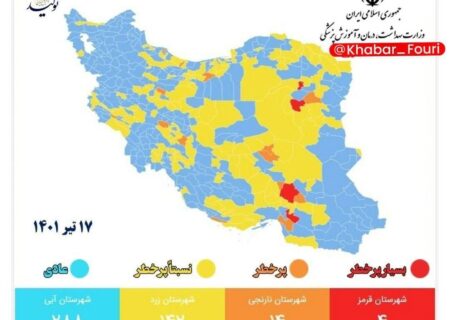 استفاده از ماسک در تمامی اماکن شهرهای قرمز و نارنجی الزامی شد